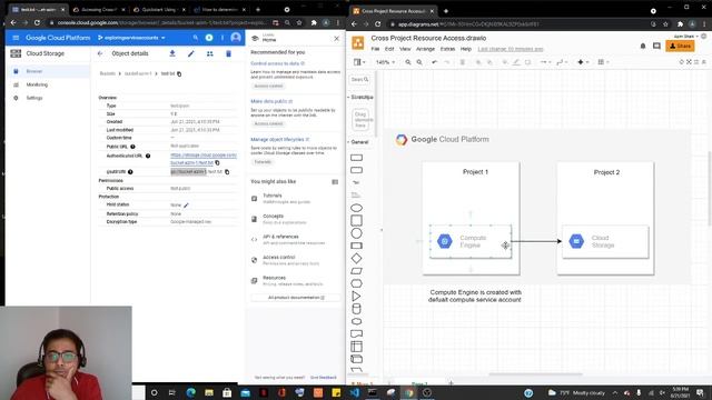 How to access resource from another project on GCP? Accessing Cloud Storage Bucket from a VM смотреть онлайн