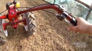 мотоблок мтз наш дизельный белорусик. включаем передачи.