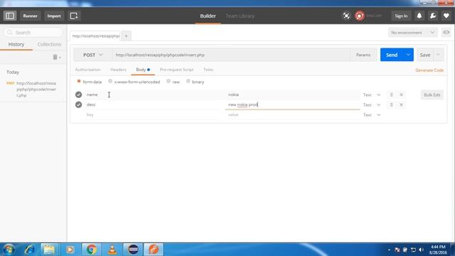 Insert Record Use Postman Plugin Demo смотреть онлайн