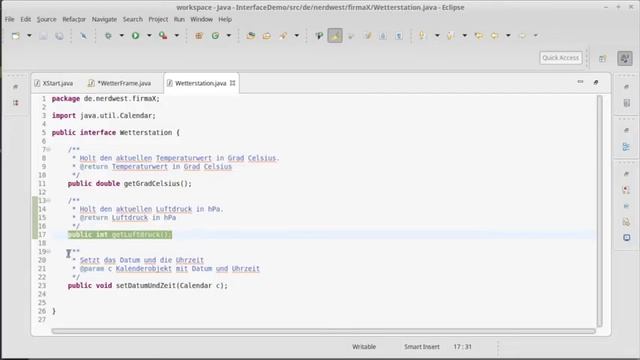 Interfaces mit Java (Objektorientierte Programmierung) смотреть онлайн