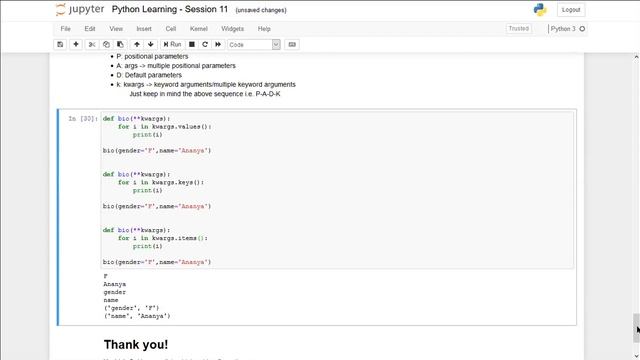 Python | User Defined Functions | Session 11 - Part 2 смотреть онлайн