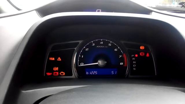 Самодиагностика Honda Civic 4D - пример