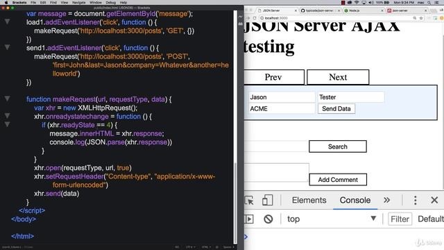 JSON+AJAX+API 0608 Exercise JSON server interface смотреть онлайн