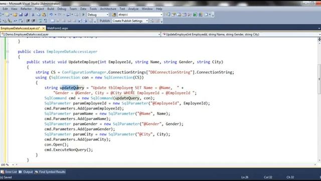 Editing and Updating Data in Gridview using Objectdatasource смотреть онлайн