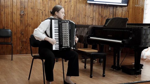 русская народная песня "Валенки" вариация А. Широков. исполняет Жеребцова Светлана (аккордеон). смотреть онлайн