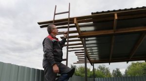 Кровля сарая из металлического профлиста