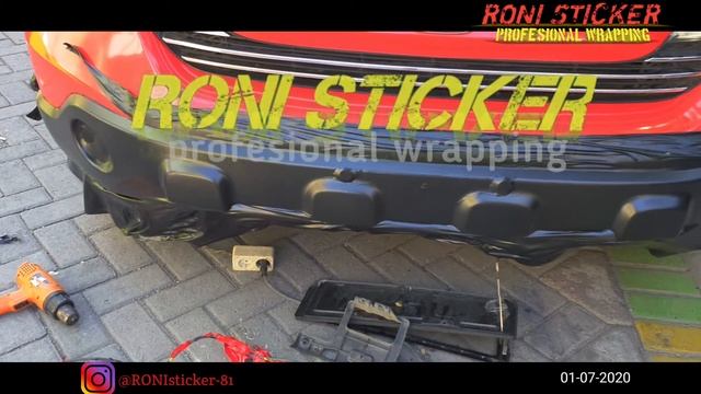 #hondacrv #modifikasi honda crv wrapping merah glosy oracal 651 смотреть онлайн