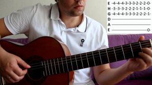 Видеоурок отличного БЛЮЗА НА ГИТАРЕ, разбор шикарного блюза для акустической гитары!