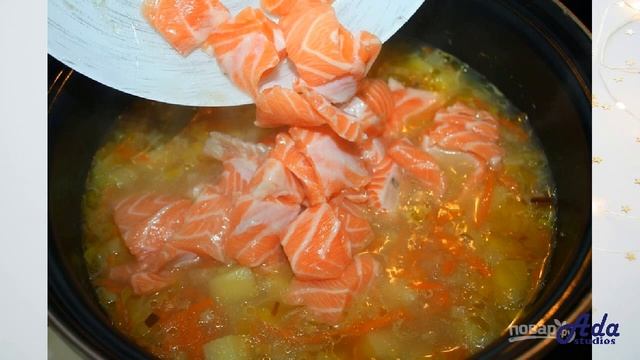 Финский суп из лосося Рецепт, пошаговый, как приготовить, видеорецепт смотреть онлайн