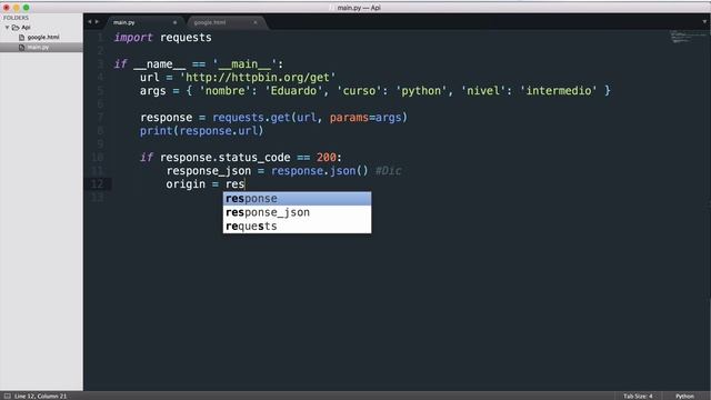 4.- Taller consumir APIs con Python - Obtener JSON смотреть онлайн