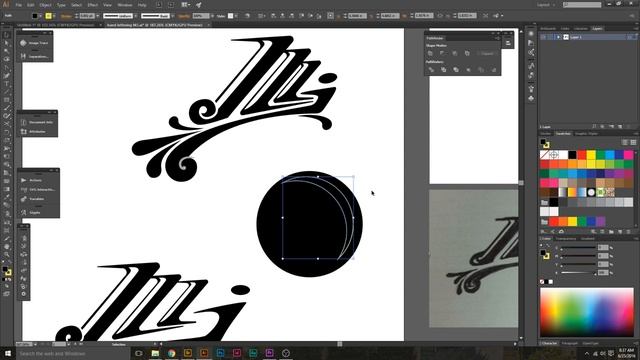 Graphic Design Photoshop Lessons 02  Pathfinder And Compound Paths