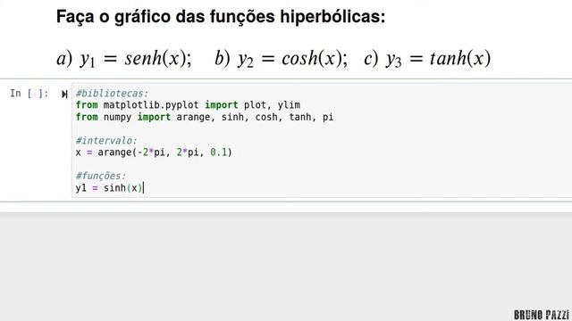 Python - Plot sinH(x), cosH(x), tanH(x) смотреть онлайн