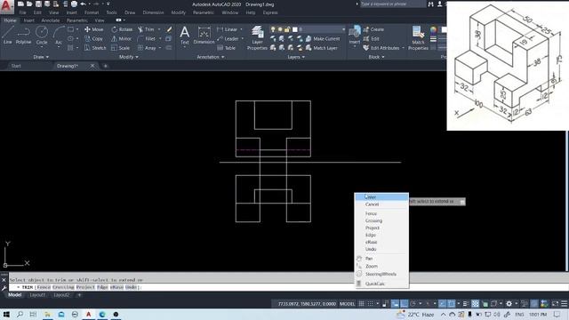 How To Convert Isometric To Orthographic||Projection Drawing AutoCAD 2020||#Engg.Pathshala смотреть онлайн
