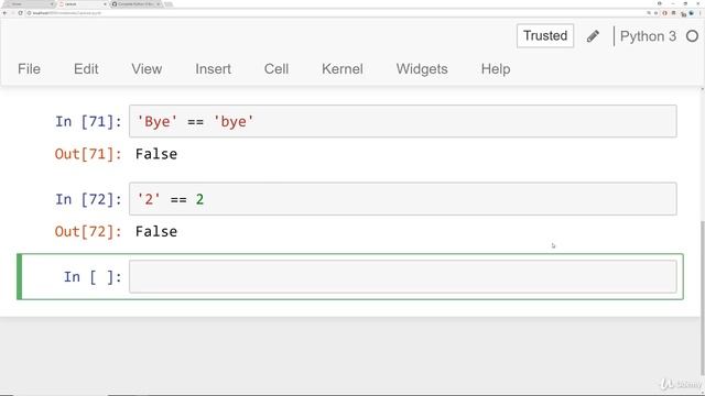 031 Comparison Operators in Python смотреть онлайн