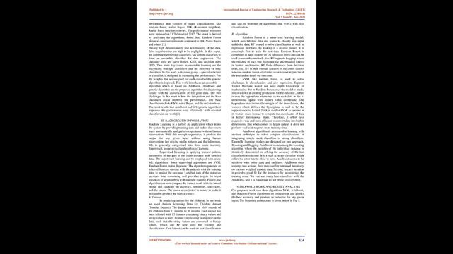 Prediction and Comparison using AdaBoost and ML Algorithms with Autistic Children Dataset смотреть онлайн