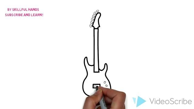 How to Draw a guitar / Как нарисовать гитару смотреть онлайн