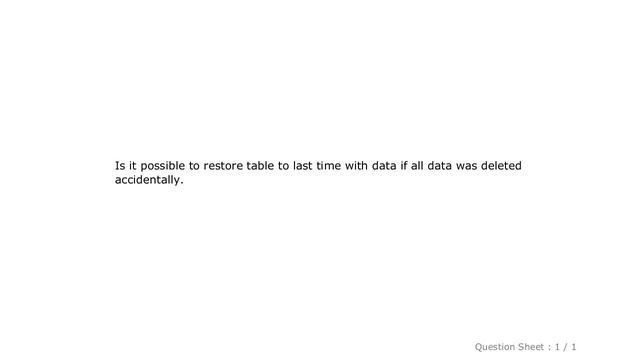 MySQL : How to recover just deleted rows in mysql? смотреть онлайн
