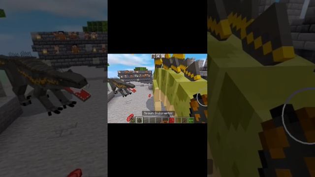 битва динозавров в майнкрафт, часть 3#dinosaur#minecraft#shorts