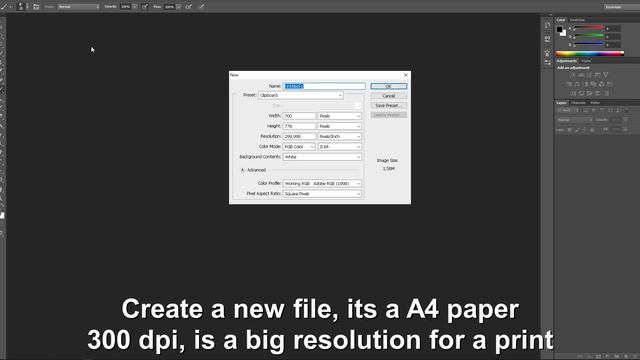How set up my PHOTOSHOP file to start sketching and painting смотреть онлайн