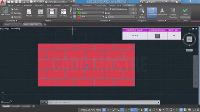 AutoCAD HATCH Command смотреть онлайн