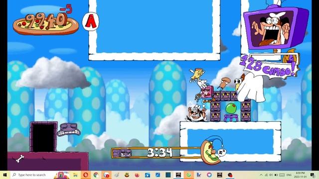 Pizza Tower Rainbow Crusier P Rank (Create Your Own Pizza Custom Levels) смотреть онлайн