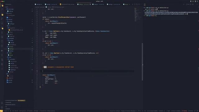Разработка на GO. Сервис авторизации. Часть 3 смотреть онлайн
