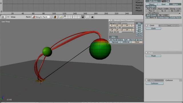 Softbody stiffness control using weight painting смотреть онлайн