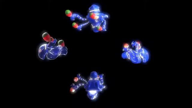Robot with maracas Teleport видео для голографической 3D пирамиды смотреть онлайн