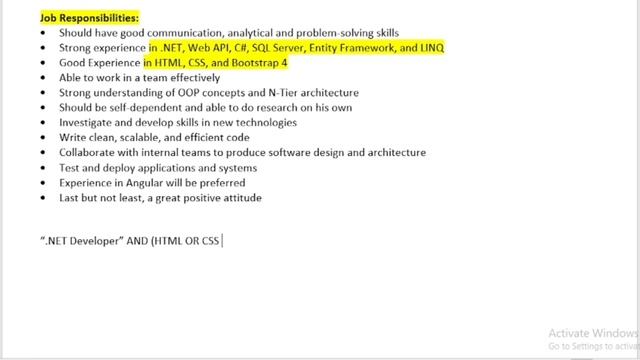 How to understand job description and make boolean search string Part 03 | смотреть онлайн
