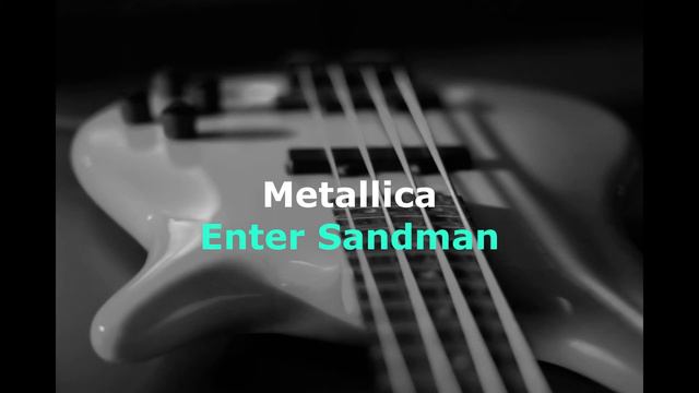 Metallica - Enter Sandman (Bass Backing Track - Bassless)