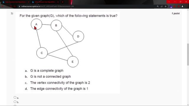 NPTEL Data Structure And Algorithms Using Java WEEK 9 Quiz Assignment Solutions? | July 2022 смотреть онлайн