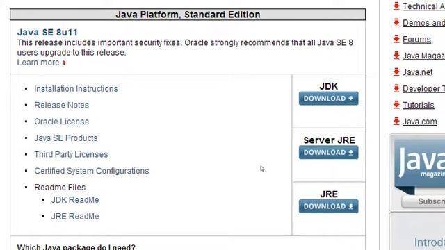 Android Tutorial no 2 : Installing JAVA JDK смотреть онлайн
