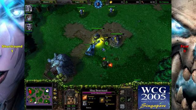 Warcraft 3 - WCG 2005 (Round 16) Shortround (NE) vs Fear (Ud) Game 2 смотреть онлайн