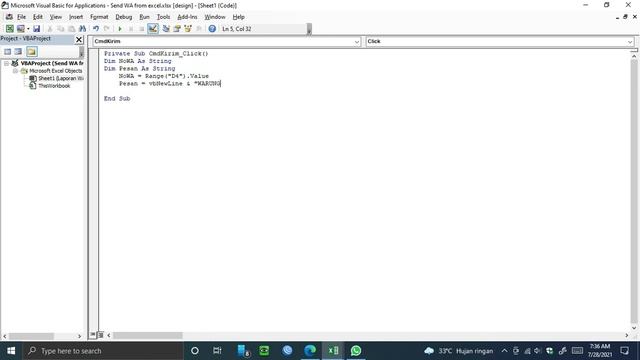 Send Whatsapp from excel VBA смотреть онлайн