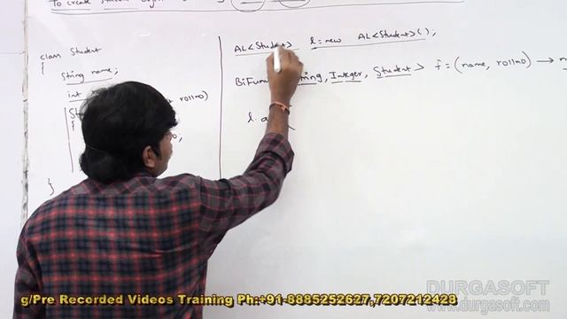 Java 8 || Creation of Student object by taking name and rollno as input with BiFunction смотреть онлайн