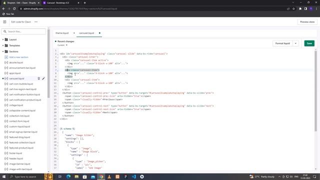 How to add Bootstrap Carousel in Shopify | no talking only coding смотреть онлайн