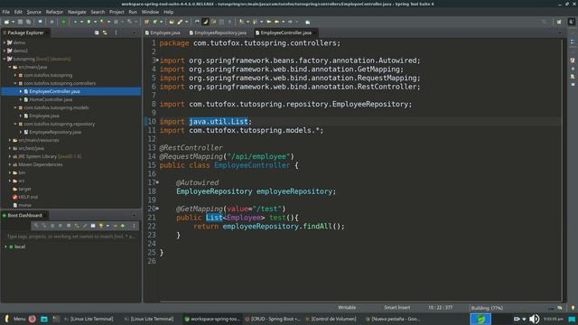 CRUD – Spring Boot + ReactJS + API Rest + MySQL #3 Entity смотреть онлайн