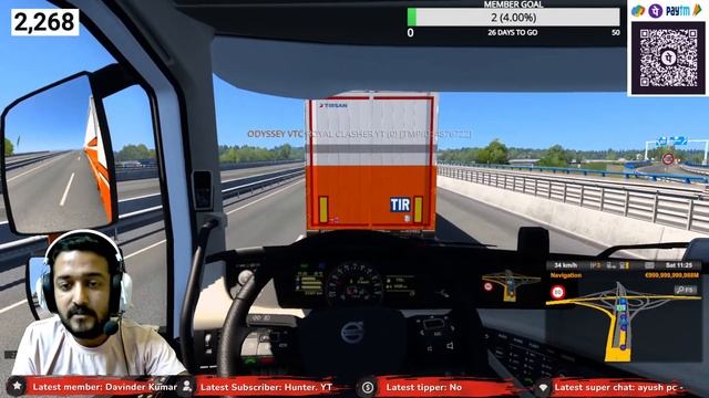 FEBRAUARY SPECIAL ODYSSEY VTC CONVOY | ETS 2 LIVE | TRUCKERSMP #ets2 смотреть онлайн