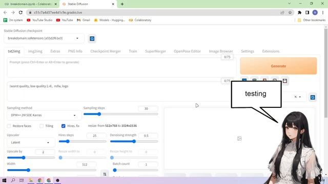 BreakDomain - Stable Diffusion 1-CLICK Google Colab Setup смотреть онлайн