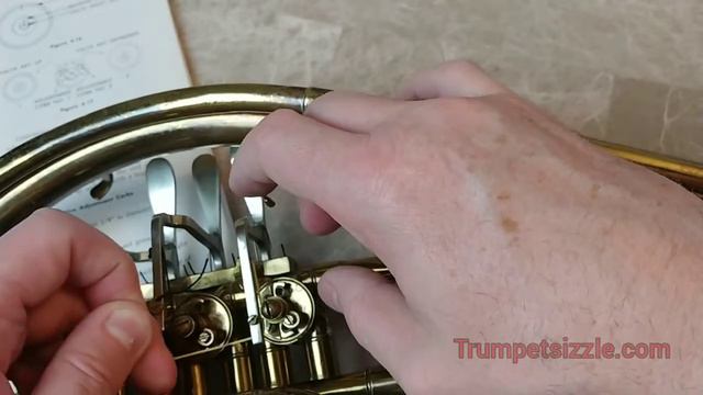 How To Restring A French Horn Rotor Valve, TROMBONE or any other rotor! смотреть онлайн