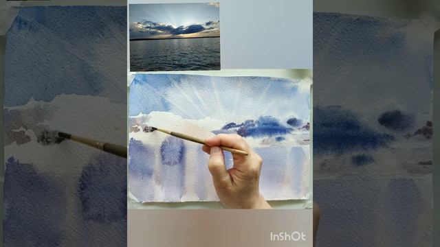 Рисуем закат. смотреть онлайн
