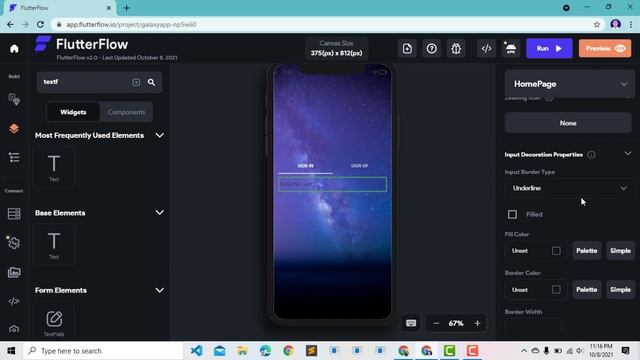 Flutterflow - Create Login Page Simple