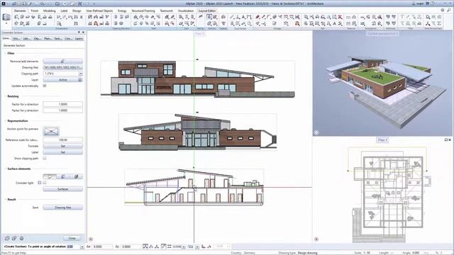 Allplan 2020. Views & Sections (Виды и разрезы) смотреть онлайн