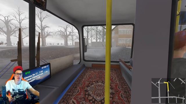 ПЕРЕПОЛНЕННЫЙ АВТОБУС ЗАСТРЯЛ В СНЕГУ НА СВЕТОФОРЕ! СОБРАЛ ОГРОМНУЮ ПРОБКУ! Bus Driver Simulator смотреть онлайн