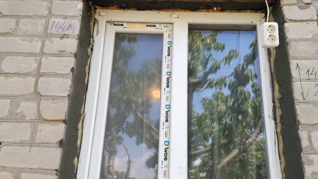 @0062 Утеплённые и оштукатуренные откосы окна . смотреть онлайн