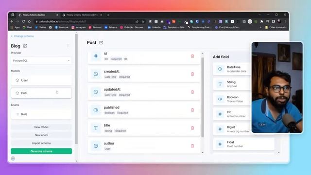 Prisma Schema Builder смотреть онлайн