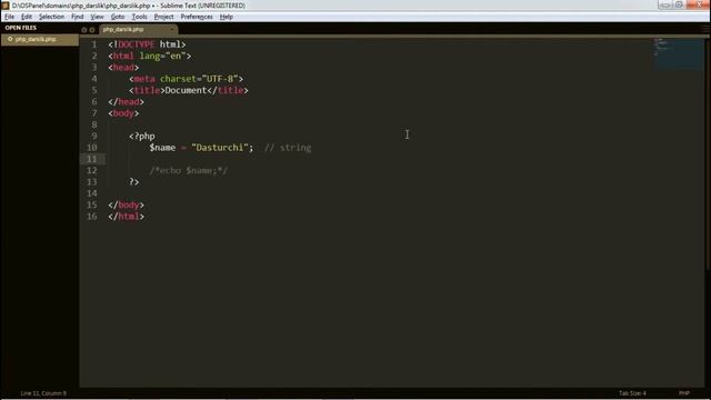 PHP #3 - Dars. PHPda O'zgaruvchilar смотреть онлайн