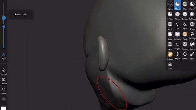 Female Head 3D Sketch | iPad Pro Sculpting with Nomad Sculpt смотреть онлайн