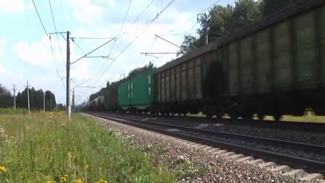 ВЛ10У-218, перегон Бородино - Можайск смотреть онлайн
