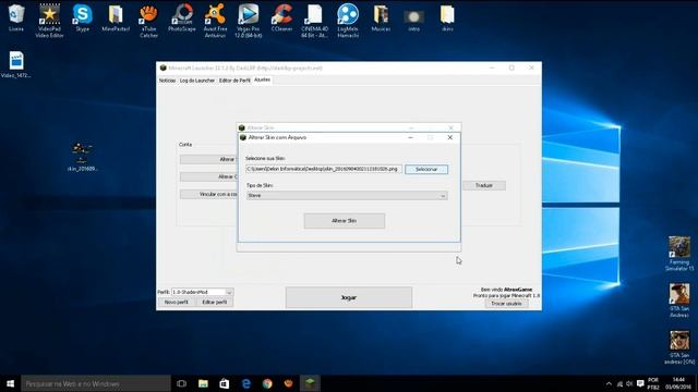 Tutorial - Como colocar skin e capa no Minecraft (PIRATA & ORIGINAL) смотреть онлайн